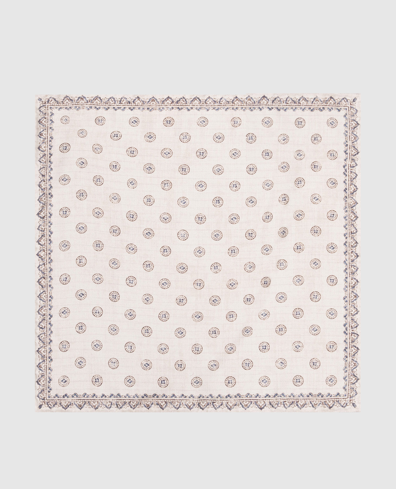 

Beige double-sided pache scarf made of silk with a pattern Brunello Cucinelli