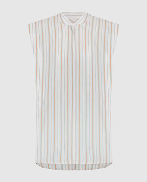 Dondup Pink striped top DC231EF0135D002