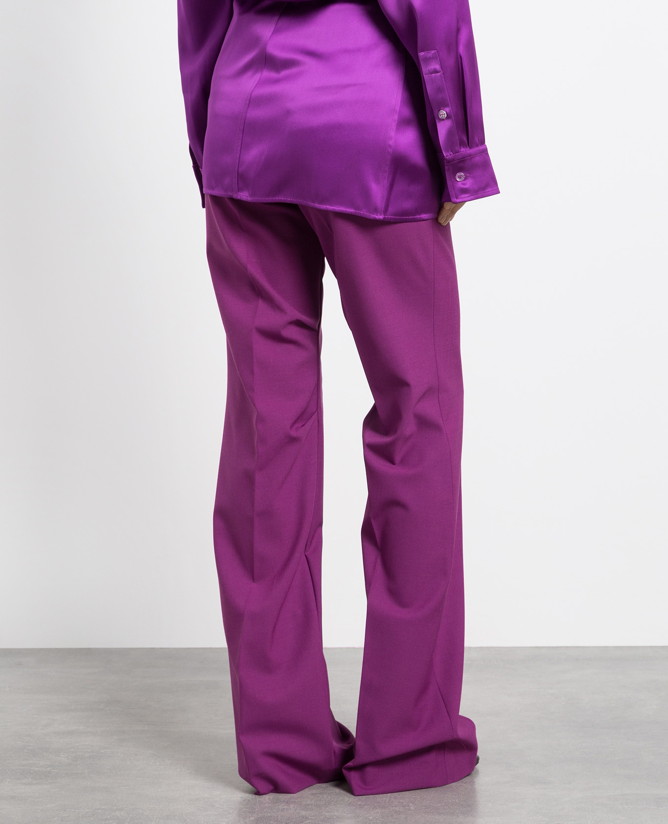 Purple pants with logo patch Off-White 4
