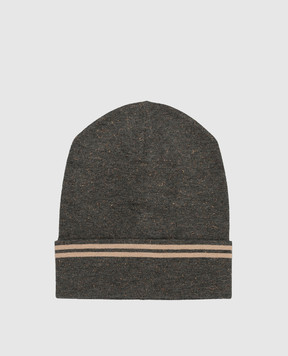 Brunello Cucinelli Gray cap with lurex M9A844569P
