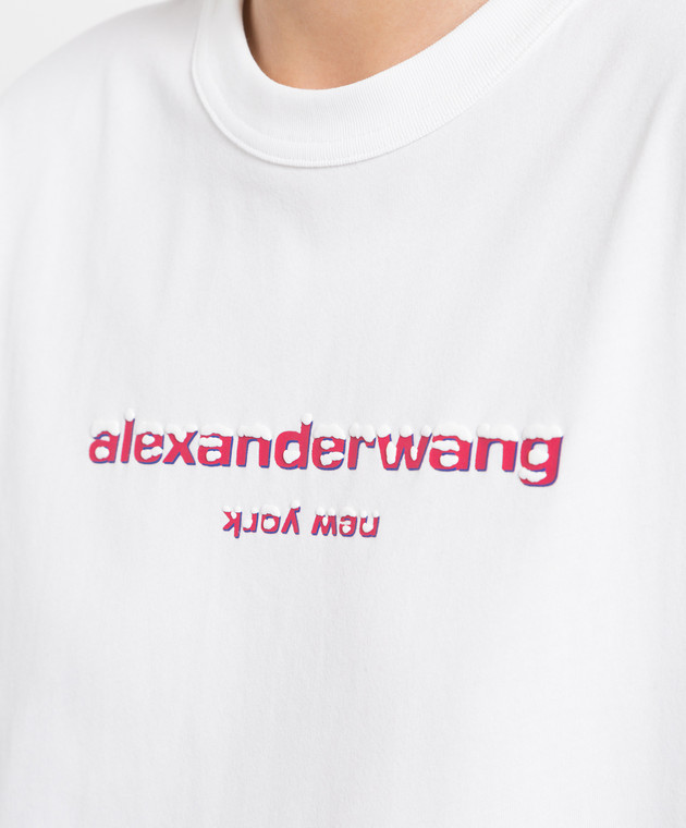 Alexander Wang - White t-shirt with logo UCC3221535 - shop