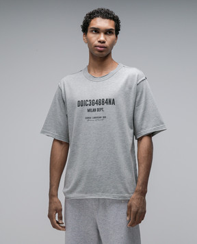 Dolce&Gabbana Gray t-shirt with a reverse effect G8RF4TG7K0C