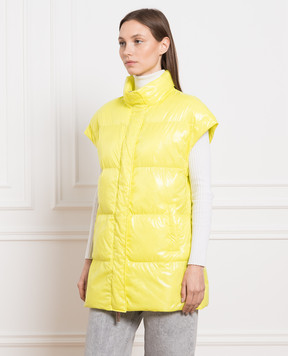 Be Florence Yellow quilted vest PE234