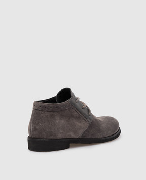 Stefano Ricci Children's gray suede deserts YRU514G817SDVH