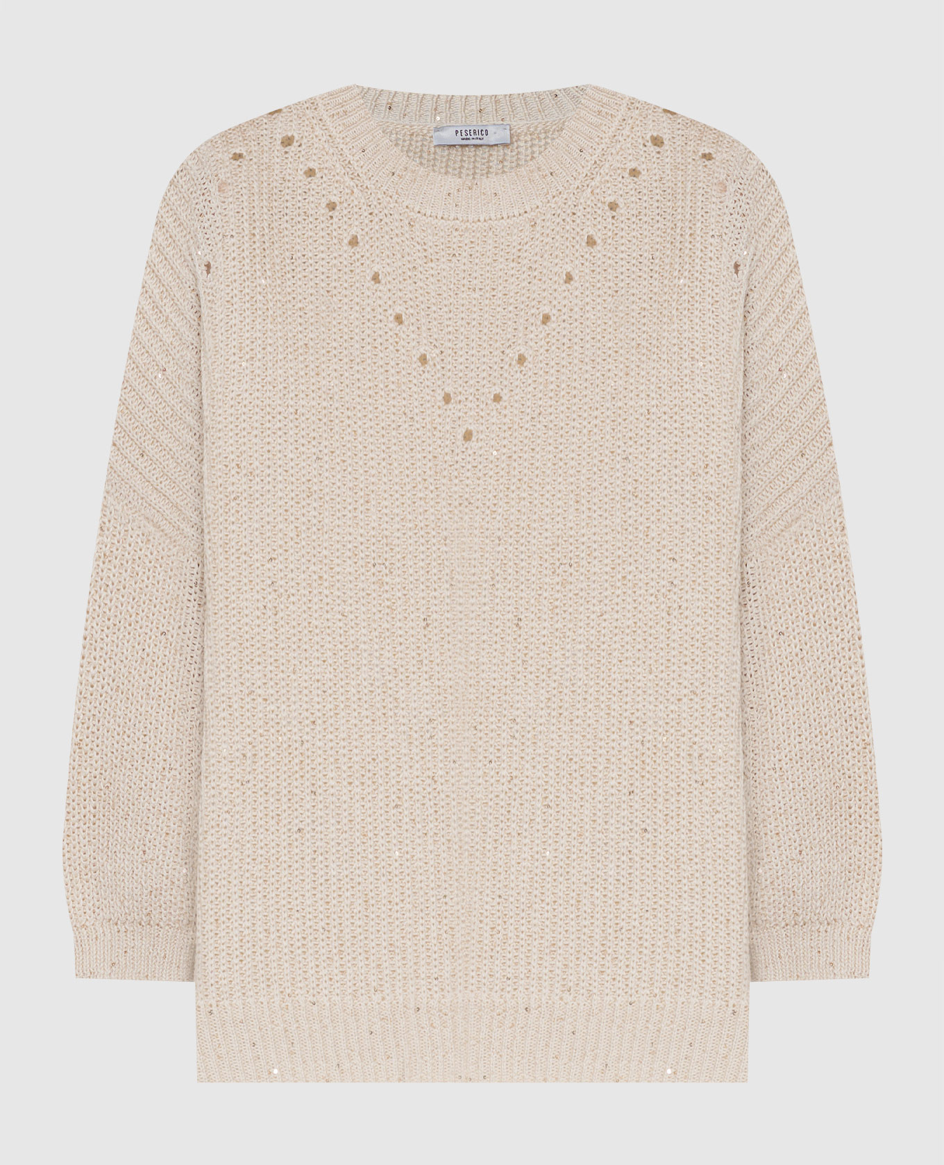 

Beige jumper with sequins Peserico
