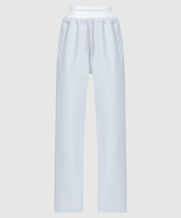 Alexander Wang - Gray sweatpants with a double construction