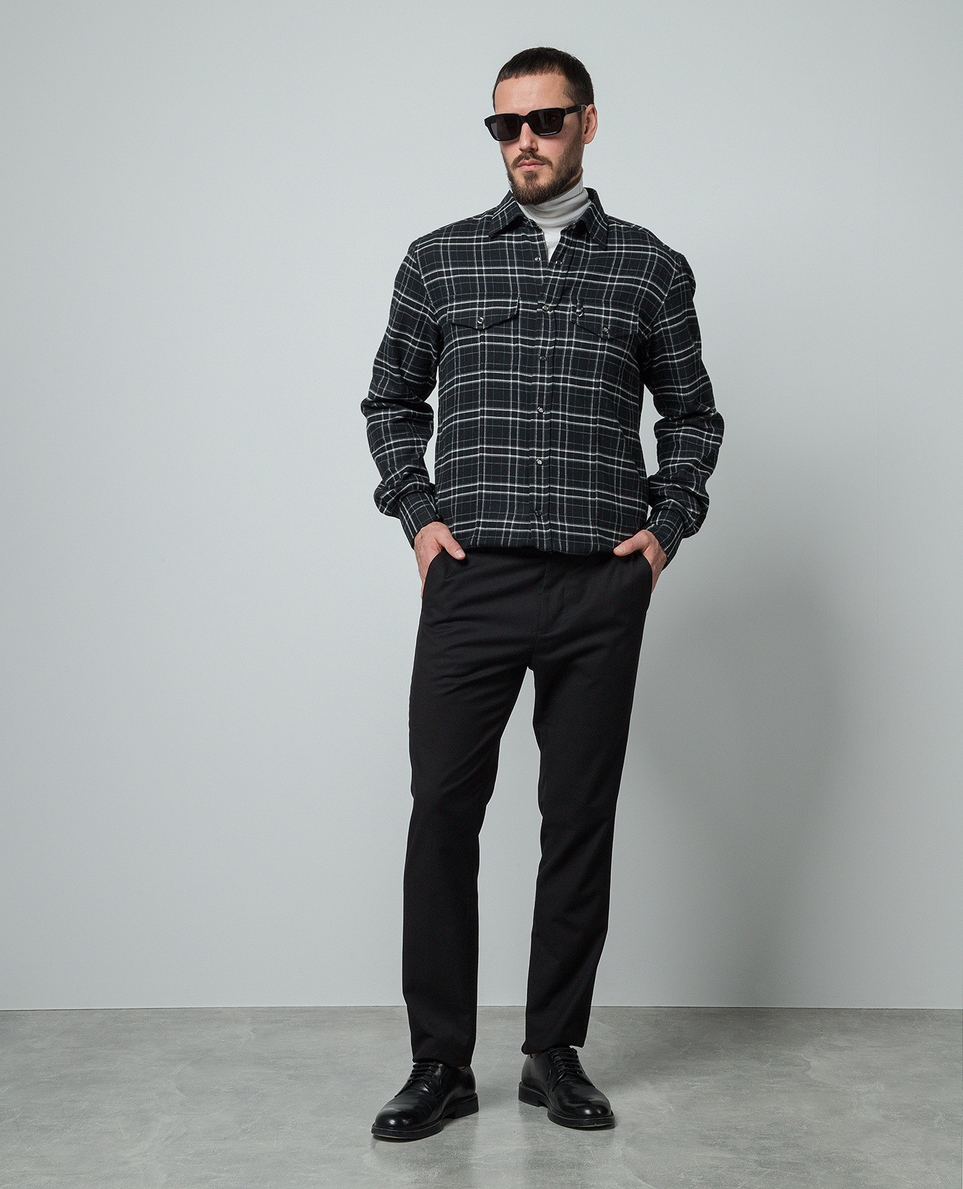 

Black checked shirt Stefano Ricci