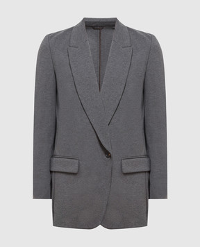 Brunello Cucinelli Charcoal jacket with eco-brass M0R242204P