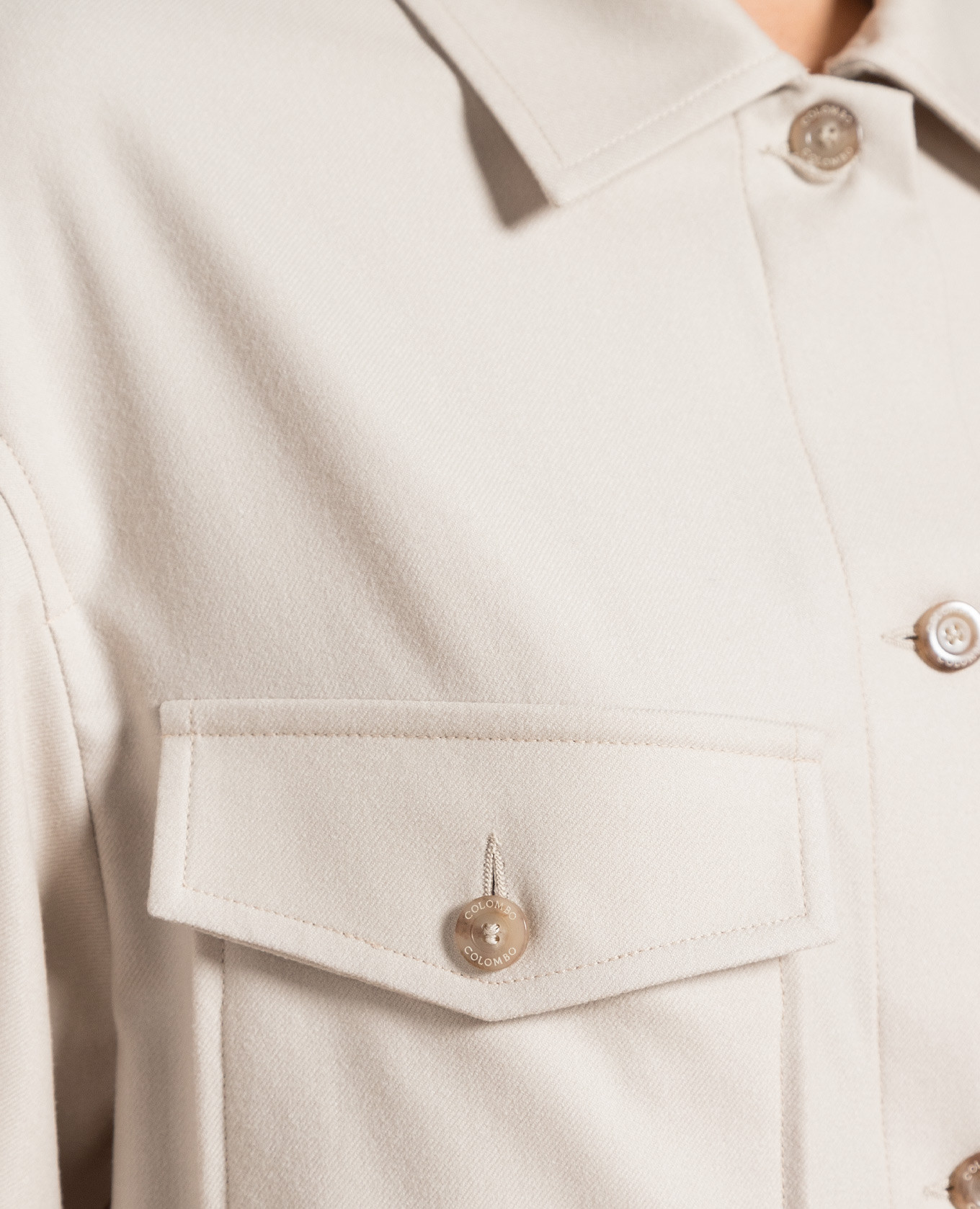 Beige woolen shirt COLOMBO 5