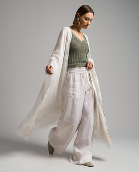 Peserico Beige linen pants P0421302600