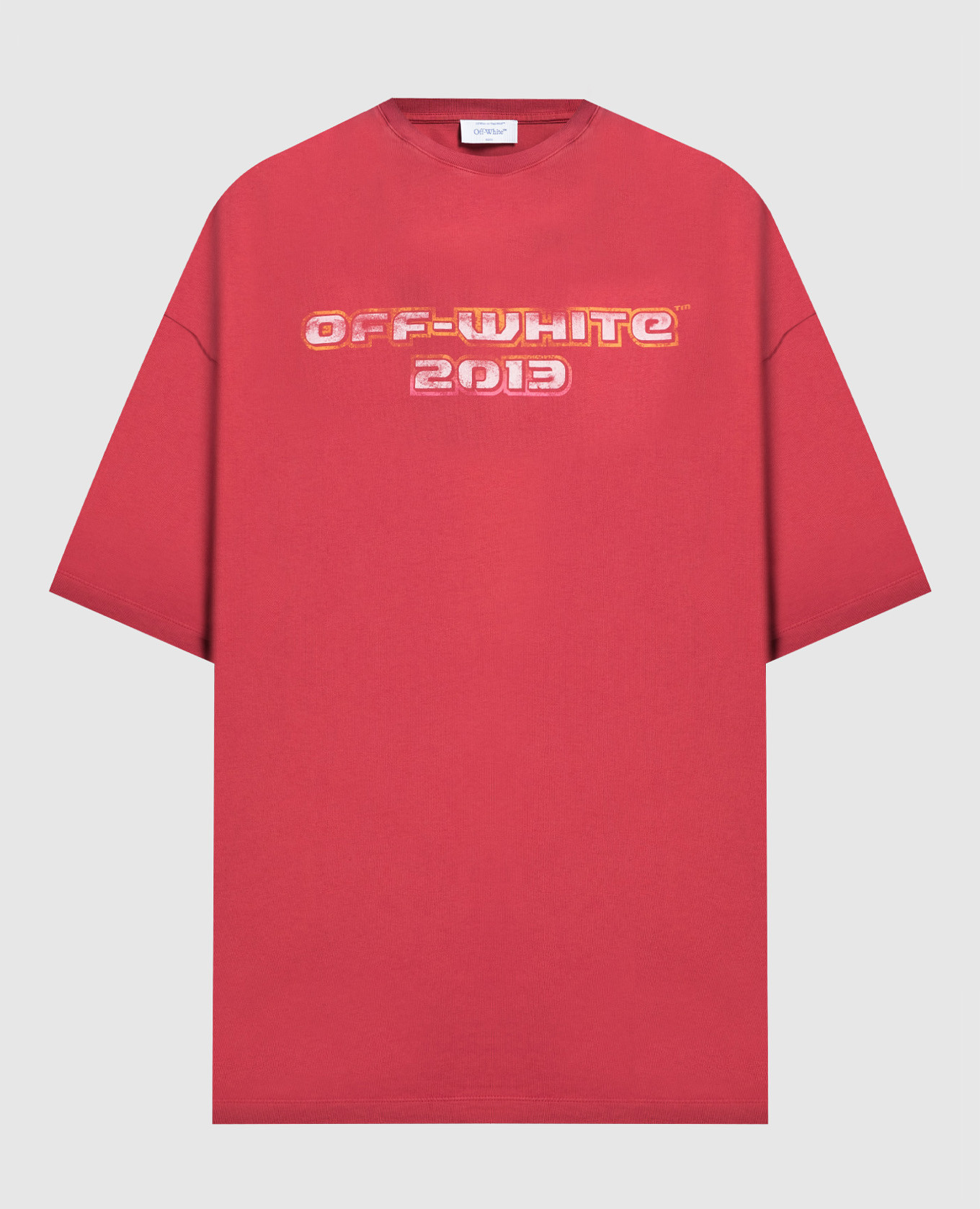 

Red t-shirt with Digit Bacchus print Off-White
