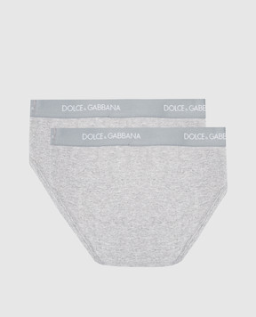 Dolce&Gabbana Children's set of gray briefs L4J700G7OCT