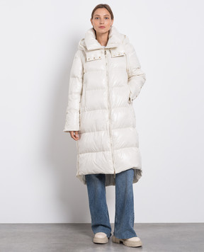 Stilnology White down jacket with logo 65T508BIS