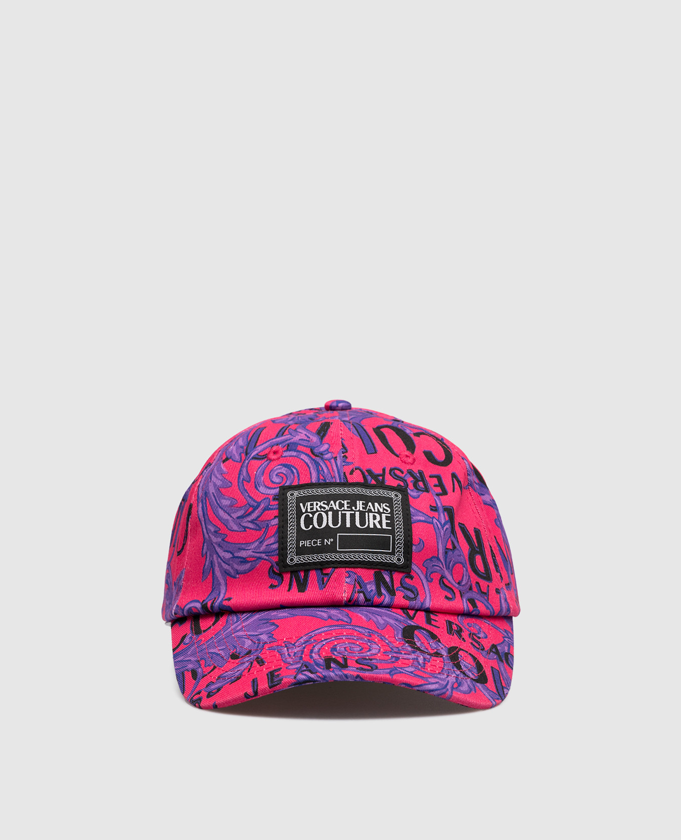 ハット VERSACE JEANS COUTURE Woman Hat Pink 77HAZK50ZG291 469 Versace Jeans Couture - Pink cap with logo 77HAZK50ZG291