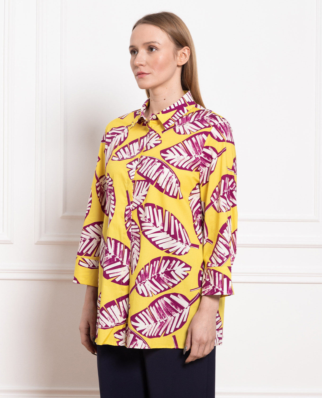 

Yellow shirt with a print Marina Rinaldi