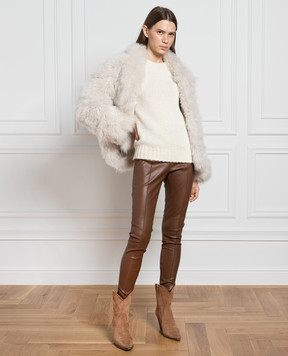 Simonetta Ravizza White cashmere sweater RUBY
