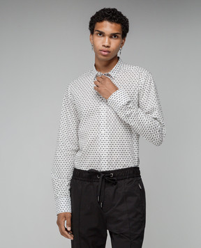 Dolce&Gabbana White shirt with DG logo G5KZ0THS5QC