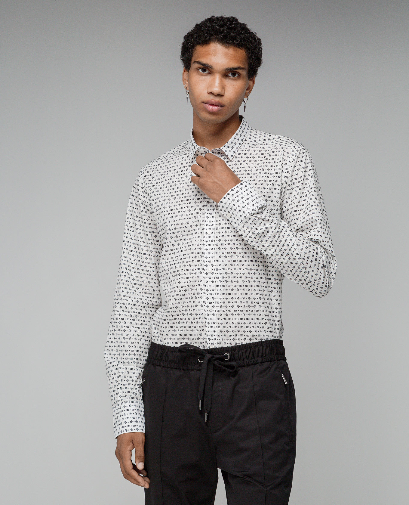 White shirt with DG logo Dolce&Gabbana 3
