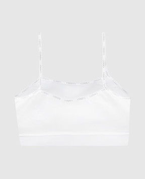 LA PERLA Children's white top with logo 51339814