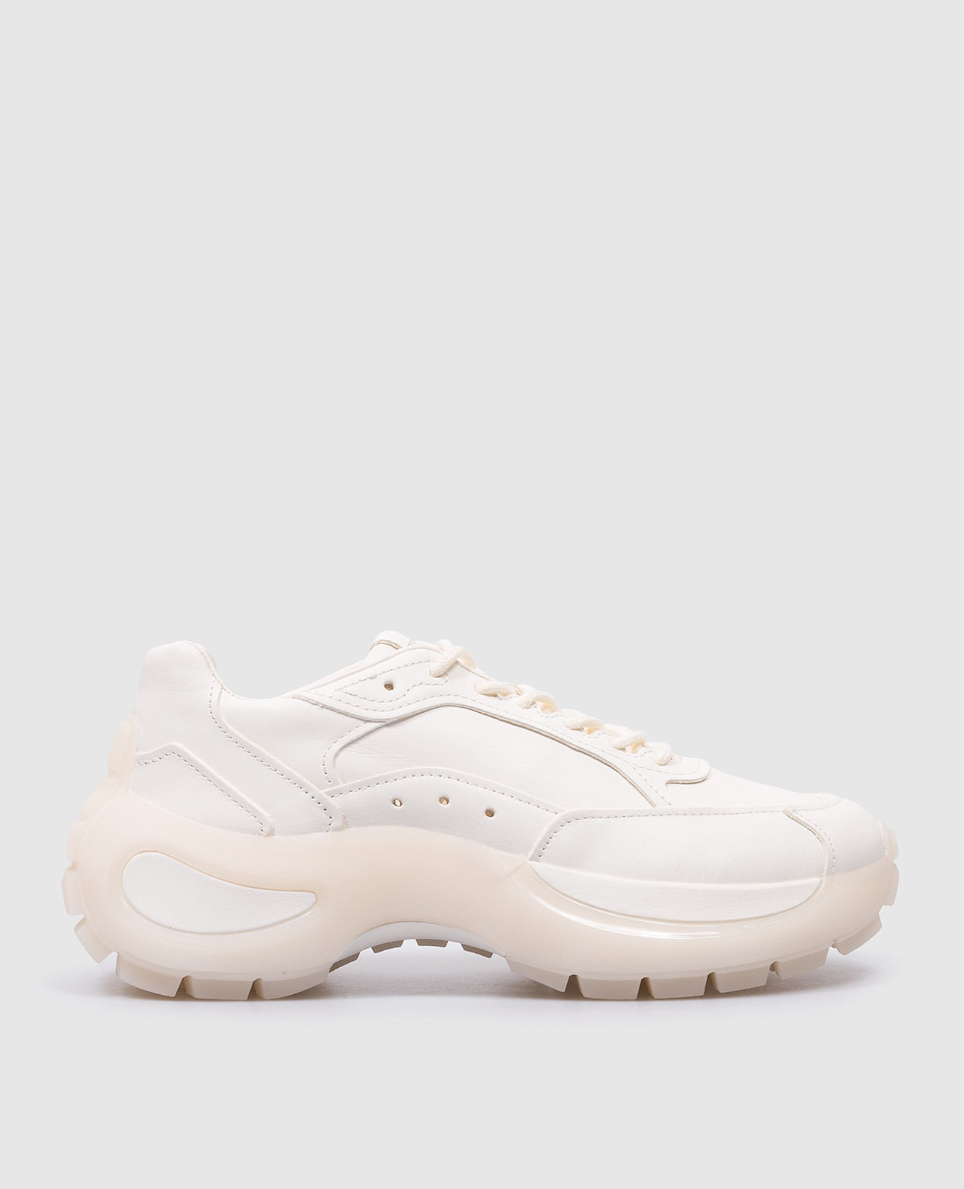 

White leather Urta sneakers with logo patch Max Mara Sportmax