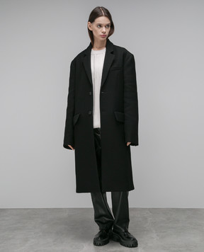 Gauchere Black coat made of wool P22301170526