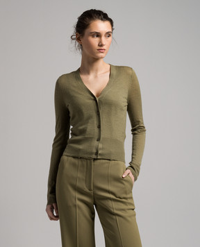 JOSEPH Khaki cashmere cardigan JF008200