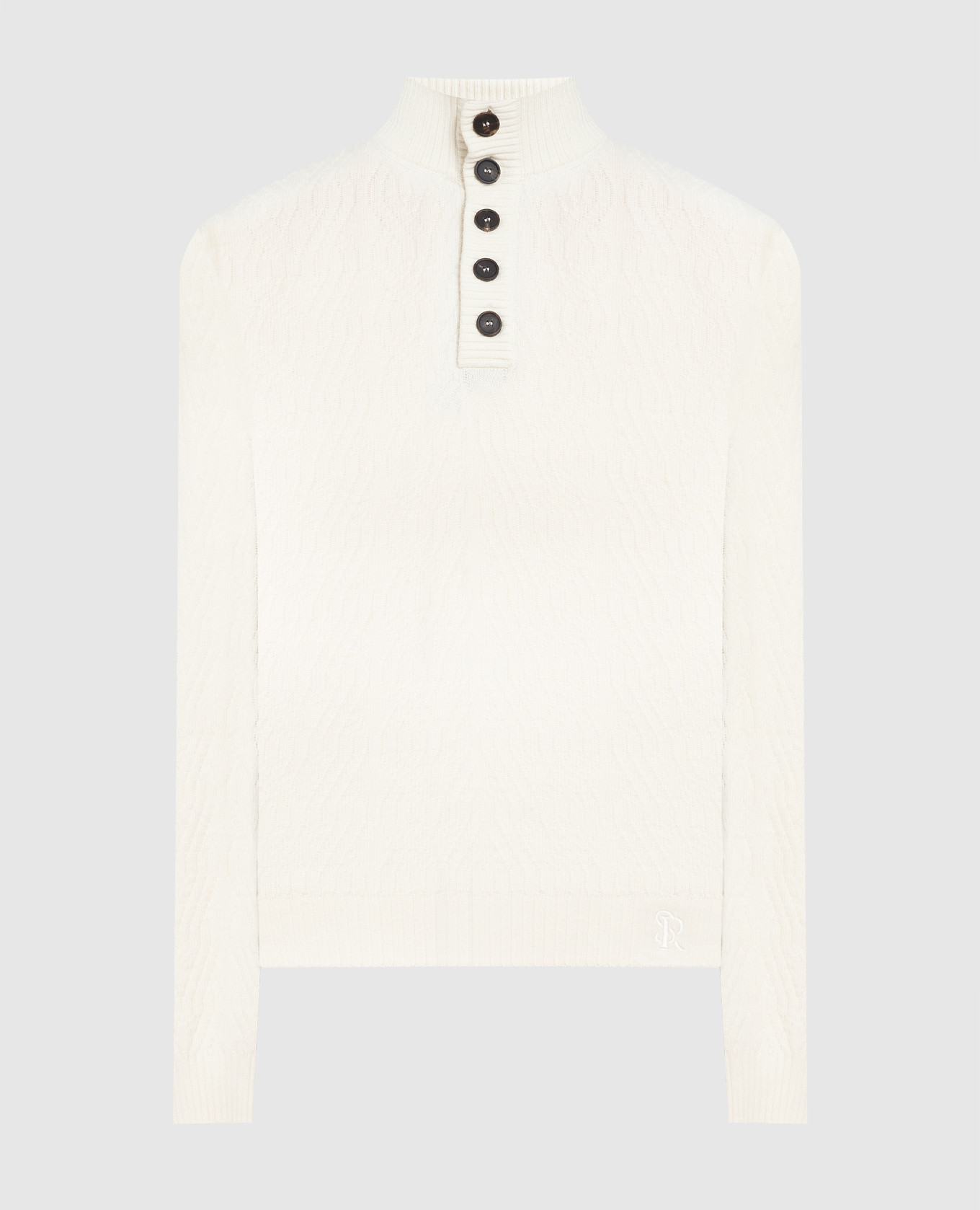 White wool and cashmere sweater stefano ricci