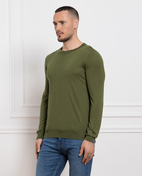 ISAIA Green cashmere and silk jumper MG7239YP002
