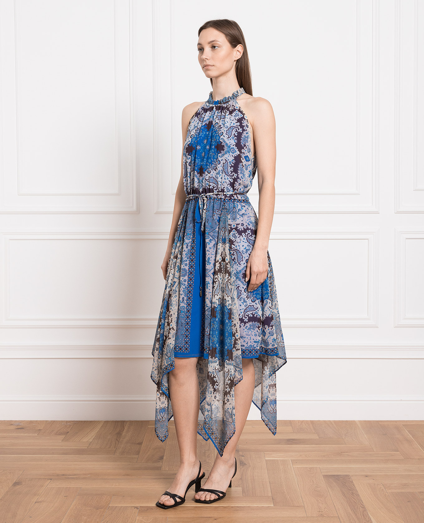

Blue paisley print midi dress Twinset