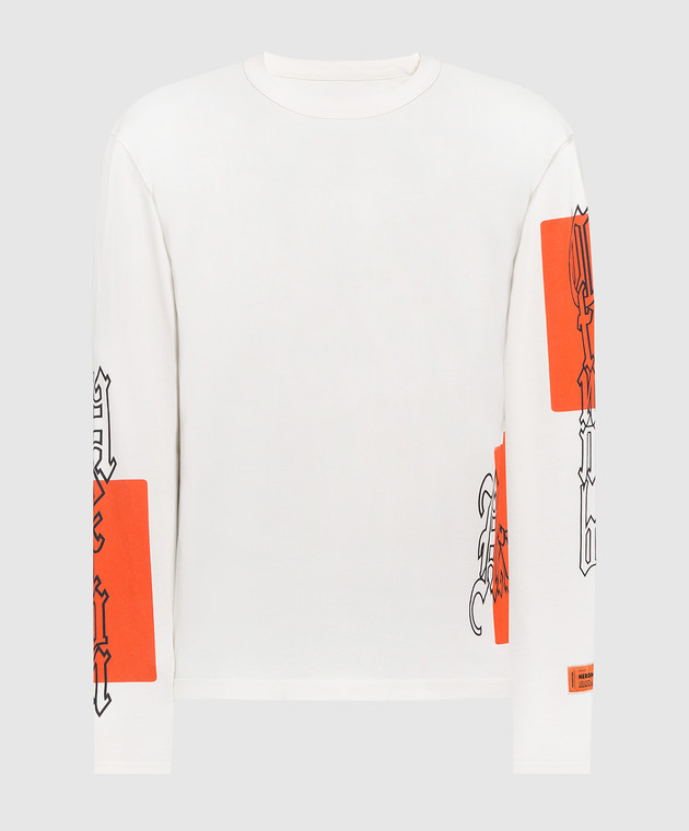 Heron Preston - Longsleeve milky with gothic print