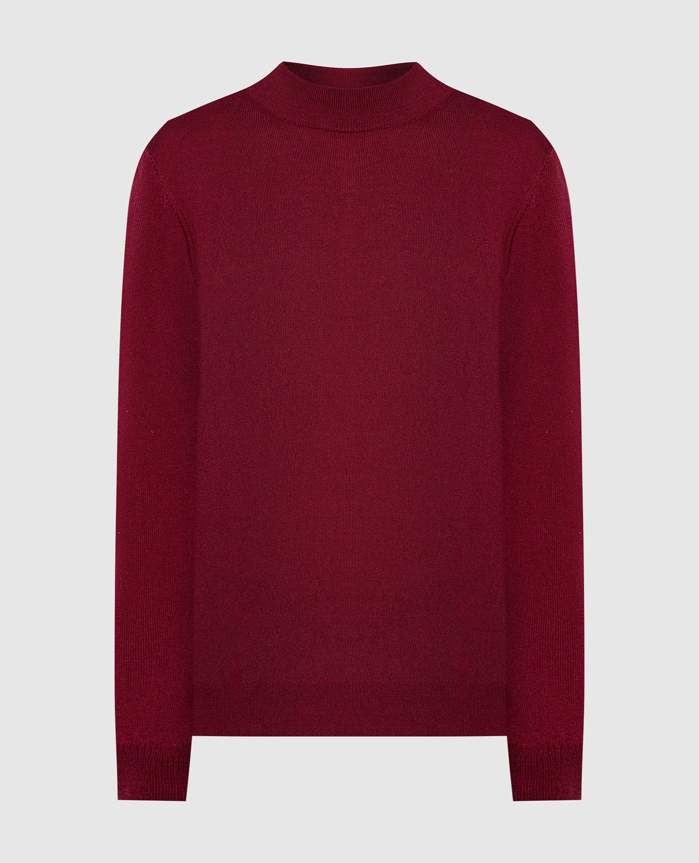 Burgundy jumper made of wool