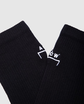 A Cold Wall Black socks with logo ACWMSK037