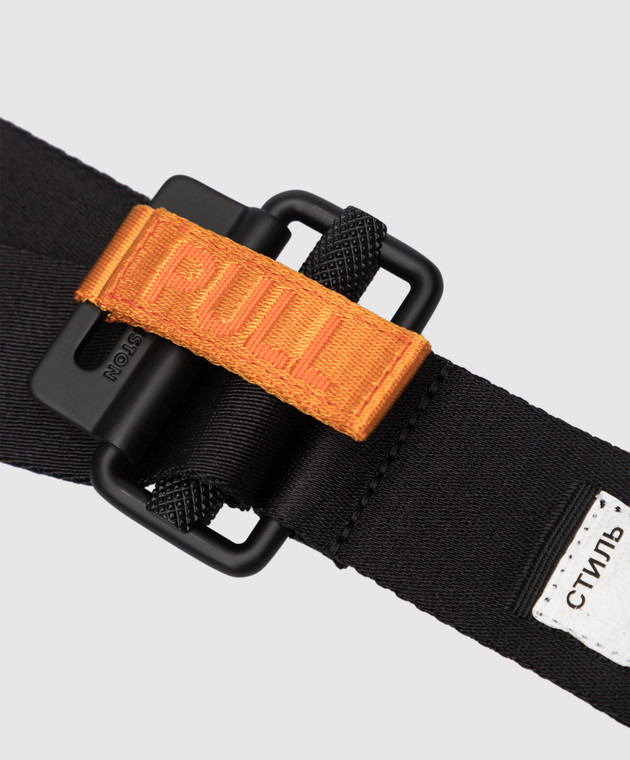 HERON PRESTON Quick Release Belt 新品 HERON PRESTON MEN'S DESIGNER PULL TAPE BELT BLACK 48 1/2