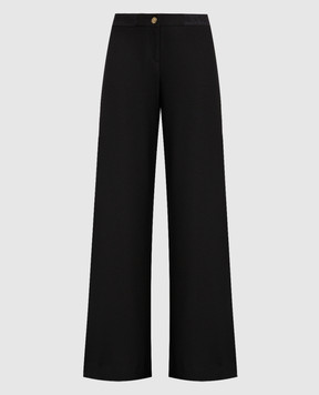 Versace Jeans Couture Black flared pants with logo 75HAA110N0230