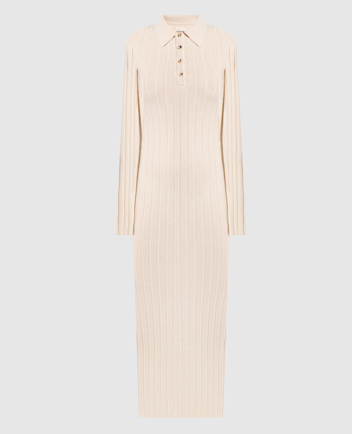 

Hans beige cashmere dress Khaite, Бежевый