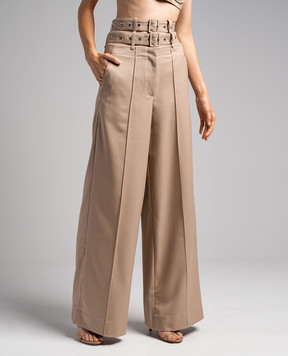 Rokh Beige pants with a belt R1CA90WM