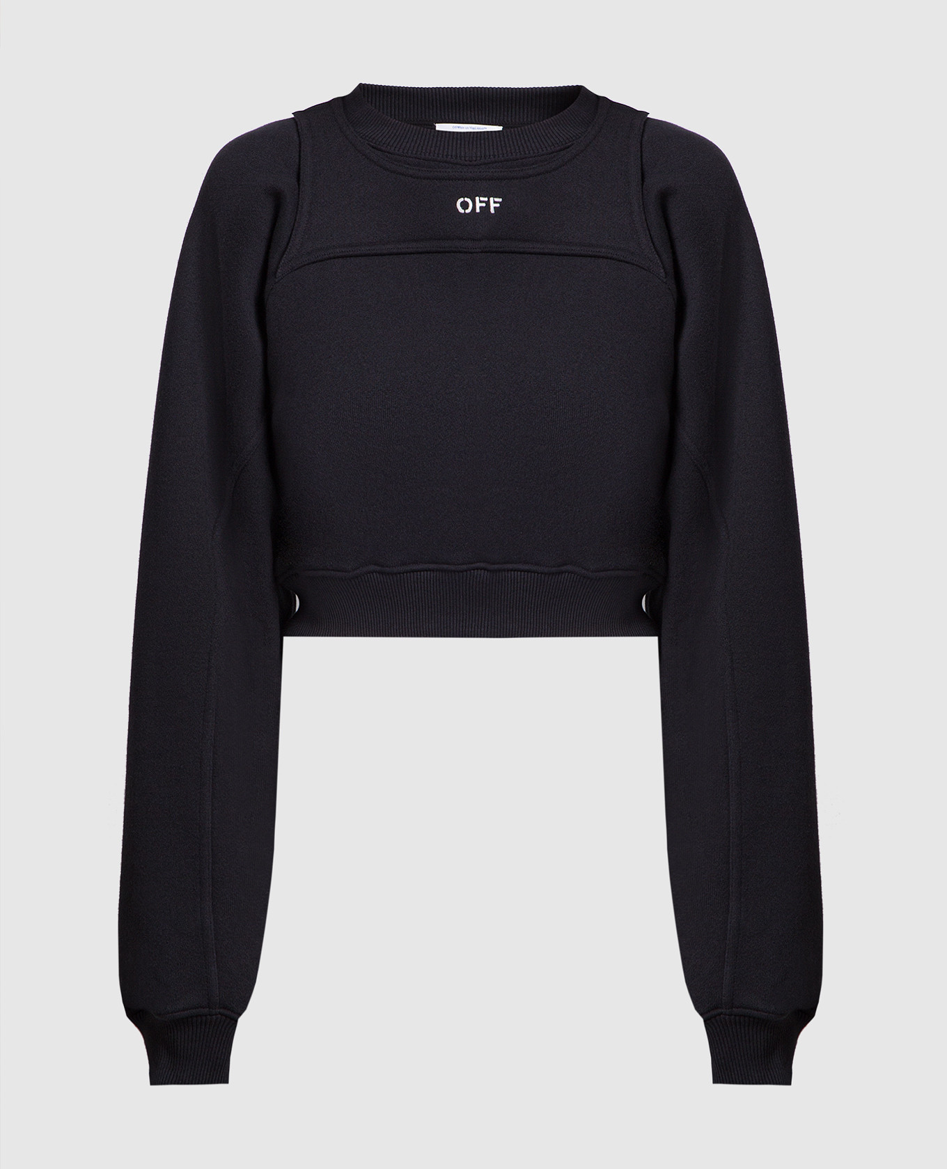 

Black sweatshirt with logo embroidery Off-White