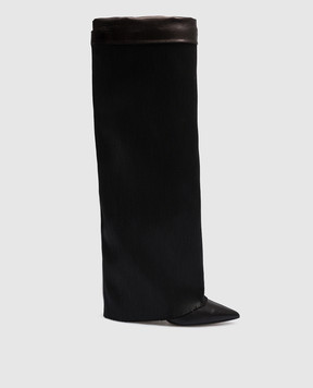 Babe Pay Pls Black leather boots with lighting 5139521004
