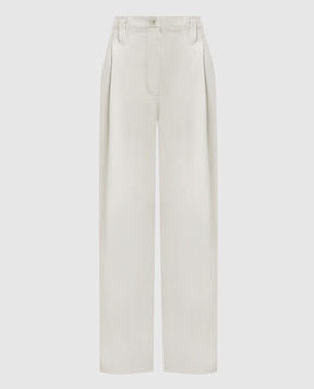 Philosophy di Lorenzo Serafini Green trousers with a high fit A03242126