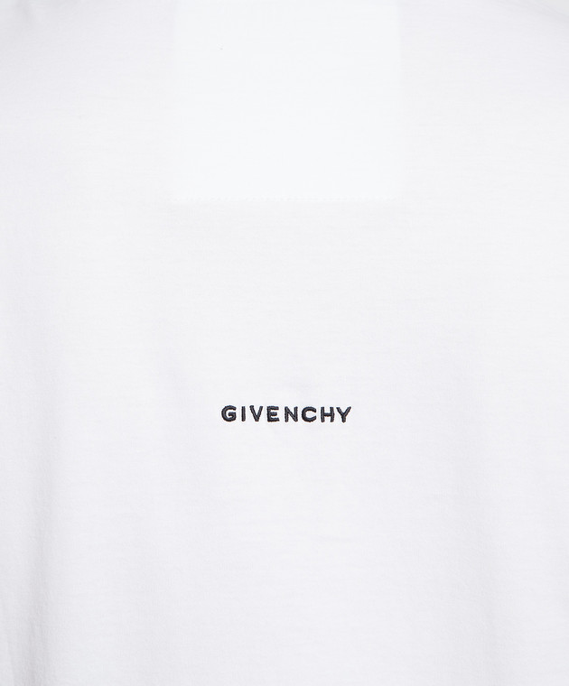 Tシャツ・カットソー GIVENCHY Logo embroidery t-shirt White BM716G3YM8 Tシャツ・カットソー GIVENCHY Logo embroidery t-shirt White