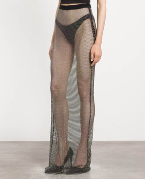 David Koma Skirt with holographic crystals SS23DK17S
