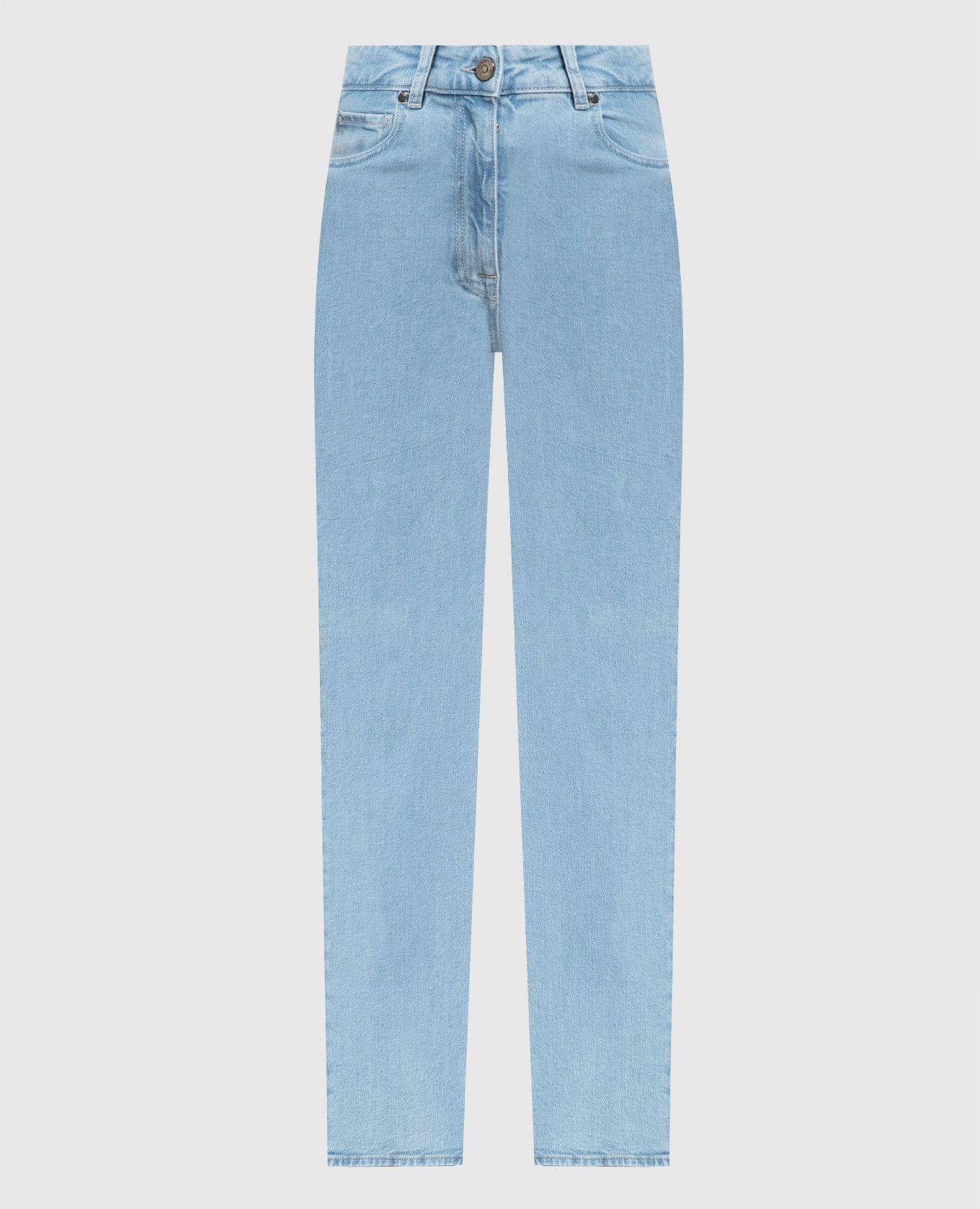 

Blue jeans with logo Peserico, Light blue