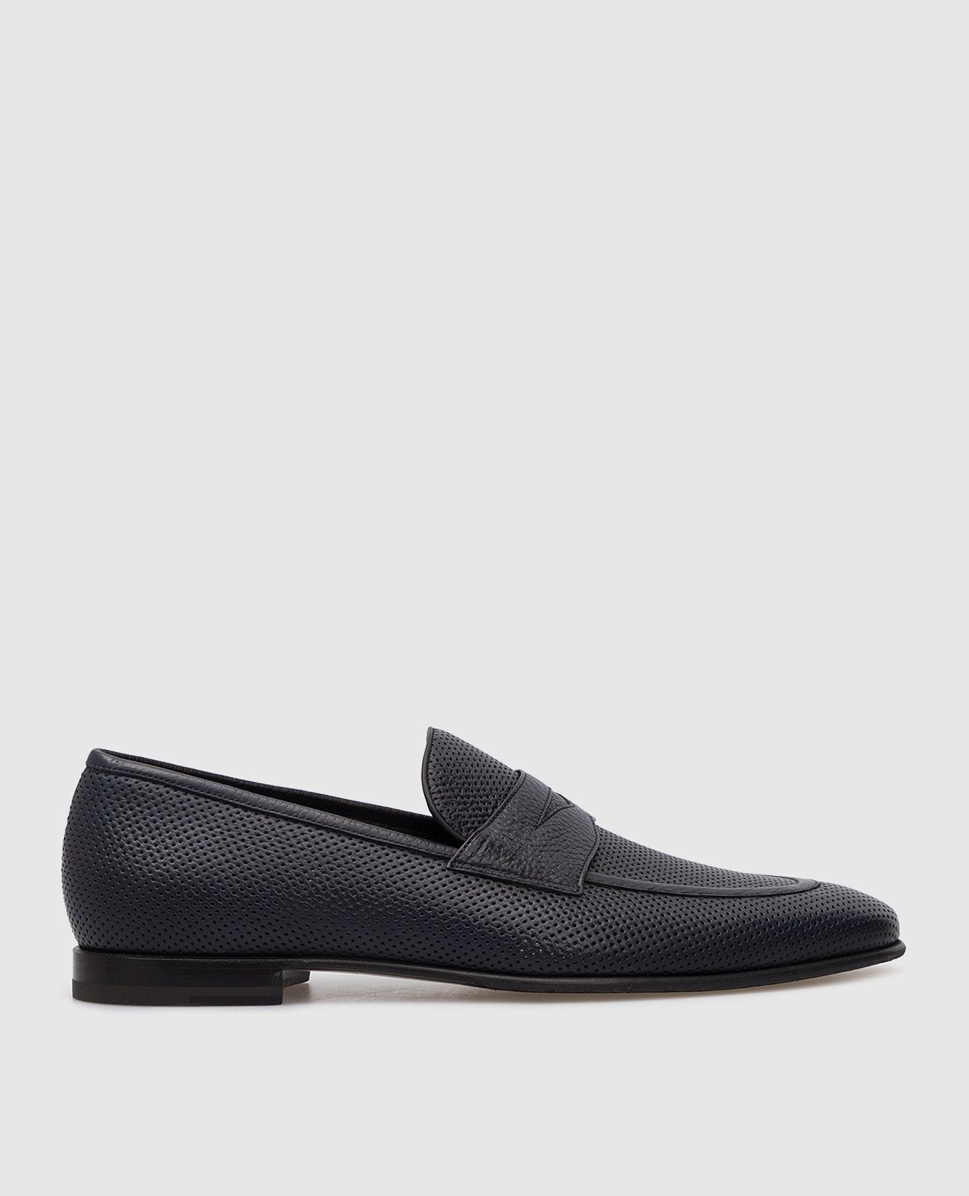

Perforated leather loafers Barrett, Blue