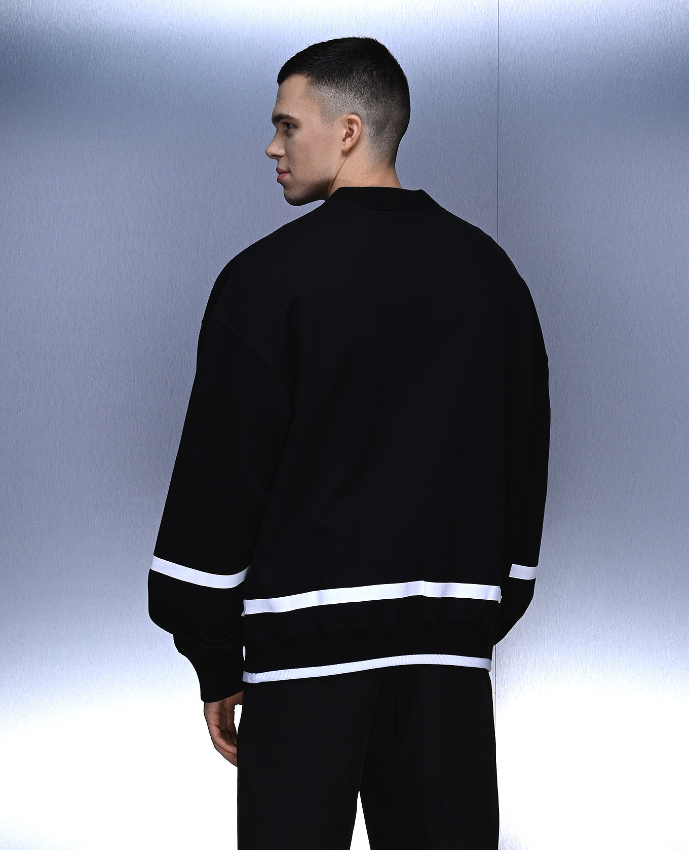 

Black sweatshirt with contrasting logo print Dolce&Gabbana
