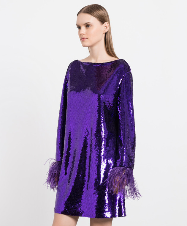 Valentino - Violet Illusione mini dress with sequins 2B3VA2C01ED - shop  with European delivery at Symbol