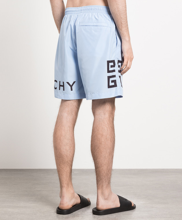 Givenchy Blue logo print swim shorts BMA00N1453 buy with Slovenia delivery at Symbol