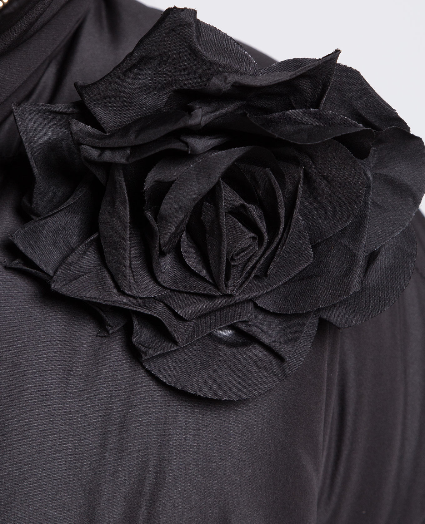 Black quilted down jacket with a brooch Giuseppe Di Morabito Milano 5