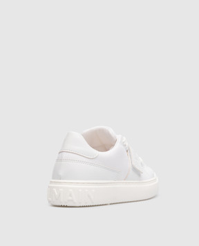 Balmain Children's white combined sneakers with logo BS0R56Z1217