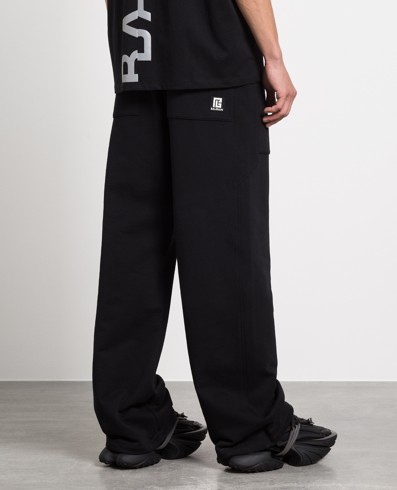 

Black sweatpants with logo print Balmain