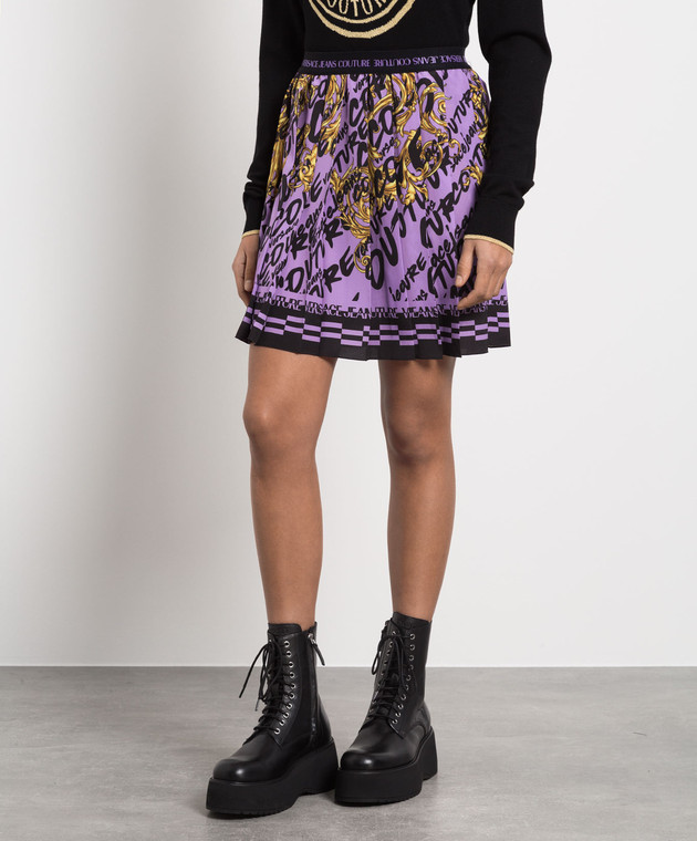 ワンピース VERSACE Women Mid Skirts 10100431A005721LD60 Purple VERSACE | Purple Women's Mini Skirt | YOOX